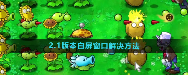 《植物大战僵尸杂交版》2.1版本白屏窗口解决方法
