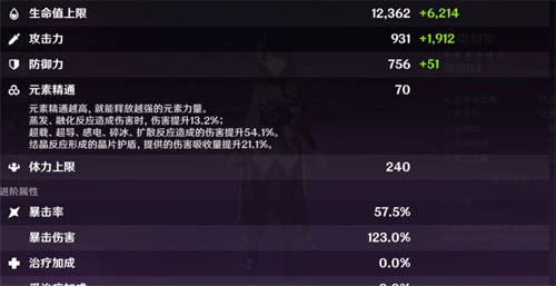 原神雷电将军毕业面板是多少 毕业面板推荐